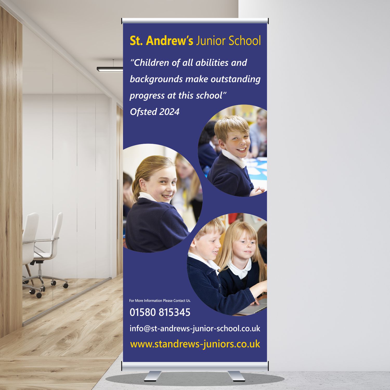 Ofsted Roller Banner - Layout 4