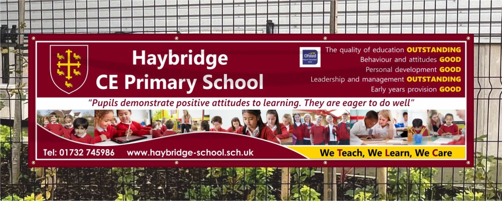 School Banner for Ofsted Inspection - Full Colour Layout 5