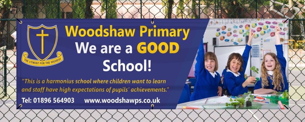 School Banner for Ofsted Inspection - Full Colour Layout 5