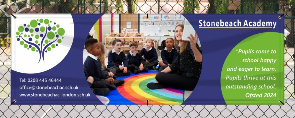 School Banner for Ofsted Inspection - Full Colour Layout 5