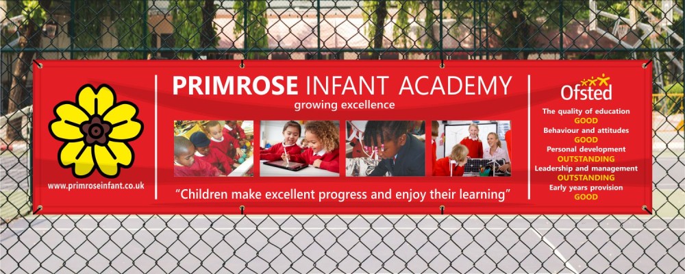 Ofsted Style School Banner - Full Colour Layout 2