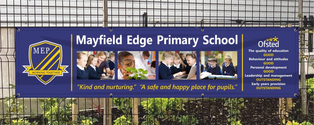 Ofsted Style School Banner - Full Colour Layout 2